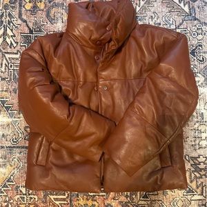 Leather coat